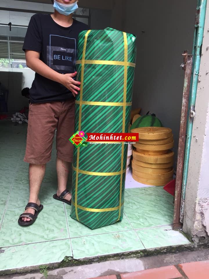 mô hình bánh tét trang trí tết