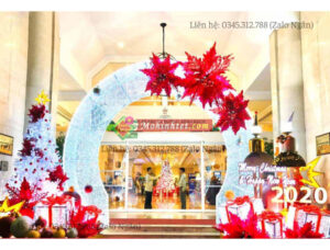 tiểu cảnh trang trí noel