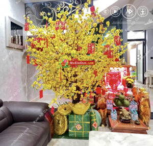 trang trí không gian tết xưa